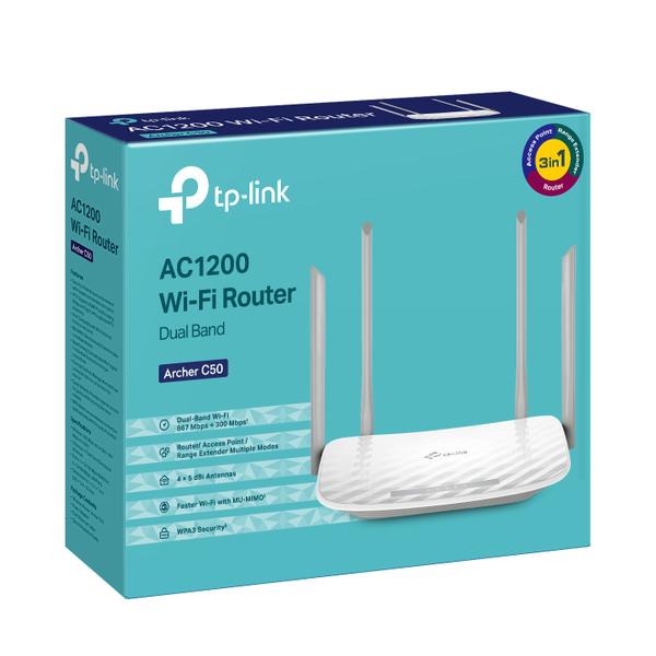 TP-Link Archer C50 AC1200 Wireless Dual Band Router