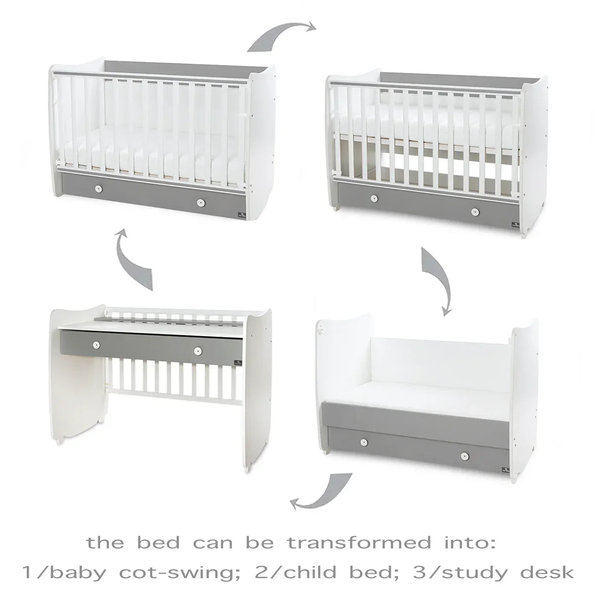 Lorelli - Bed Dream 60x120cm - White