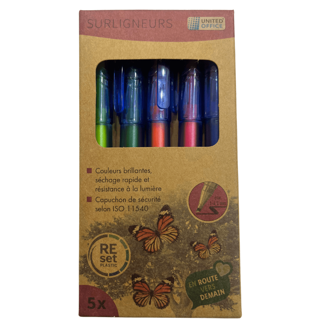 United Office Highlighters Set Of 5