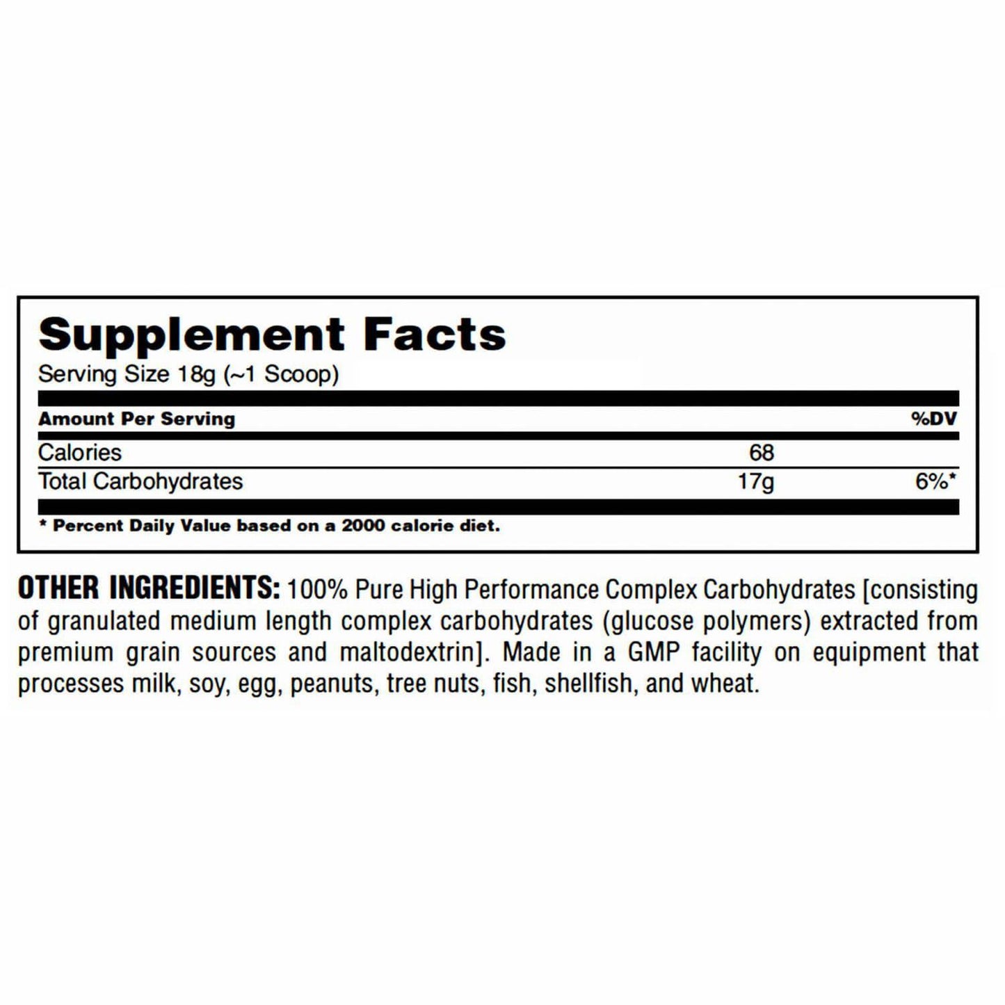 Universal CarboPlus carbs