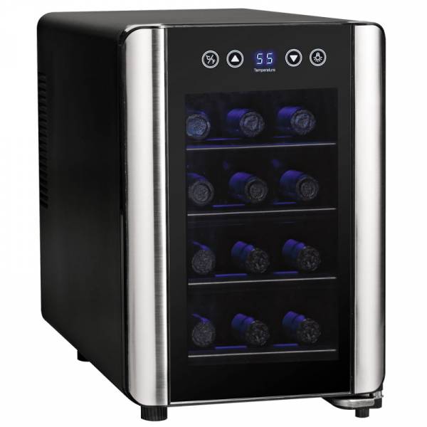 Thermoelectric Wine Cooler , 12 Bottles , Single Zone