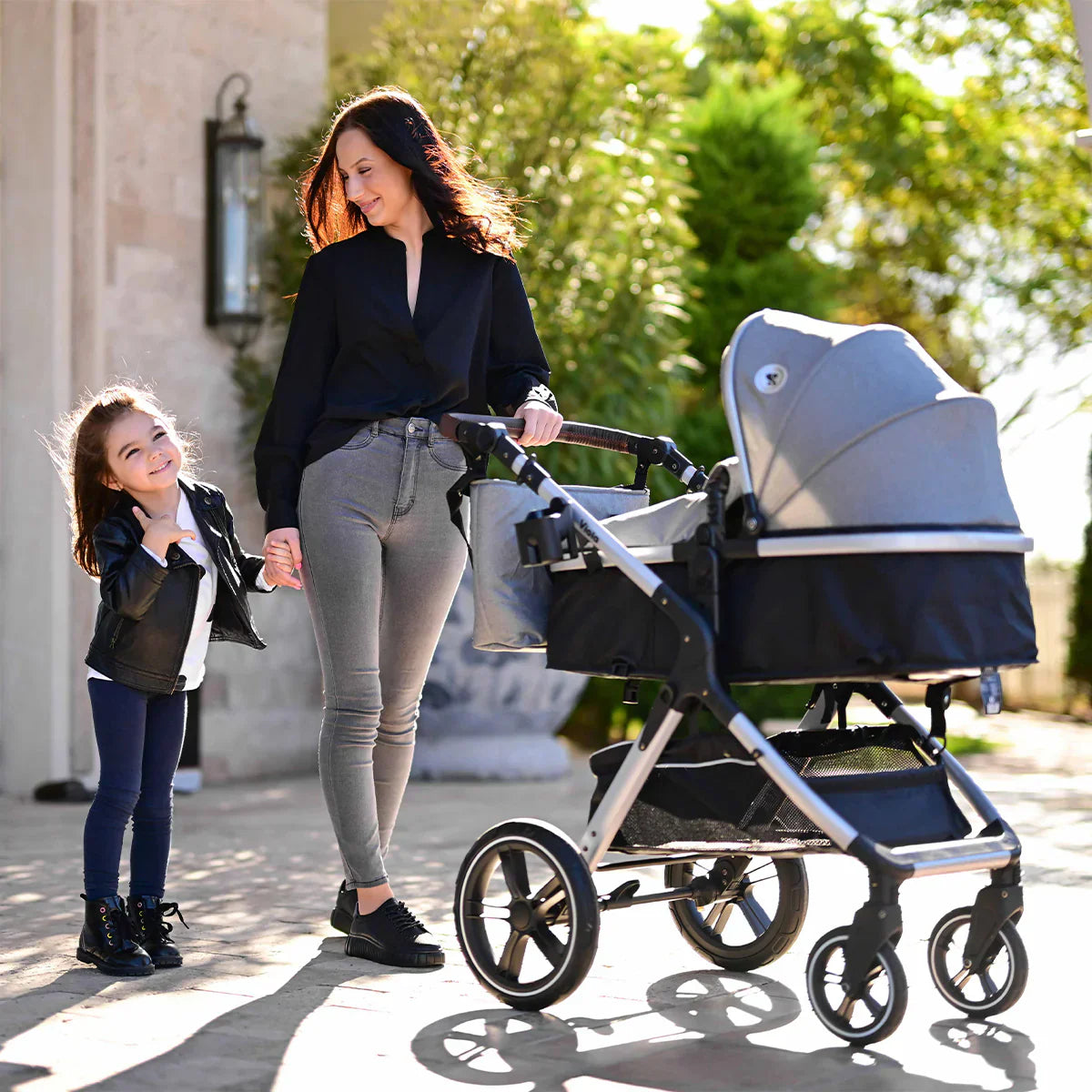 Lorelli - Baby Stroller - Viola 3in1 With Transformable Seat - Grey - Travel System