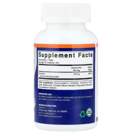 Vitamatic, Vitamin B1, 100 mg, 250 Tablets