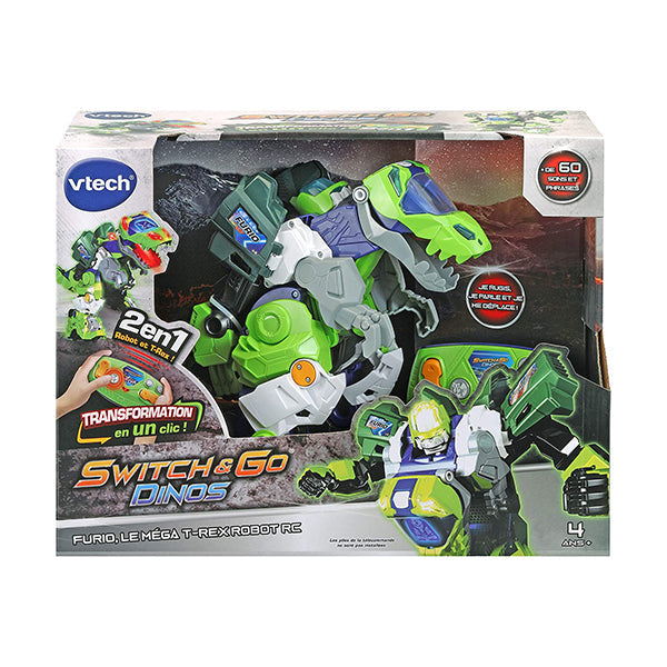 VTech Switch & Go Dinos Furio Méga T Rex Robot RC, FR