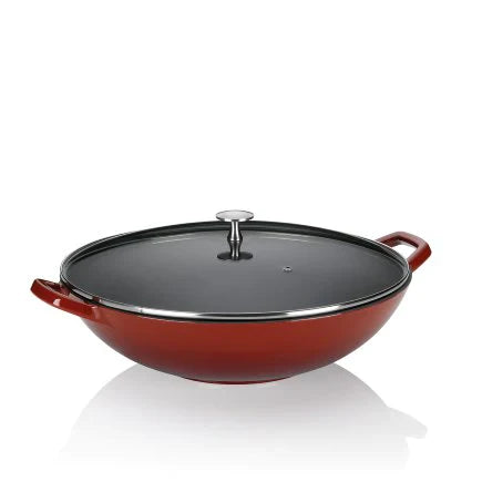 Kela Red Wok Calido Cast Iron - 4L