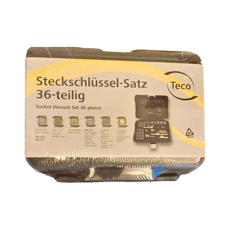Socket Wrench – size 1/4″ 36 pcs by Teco Germany