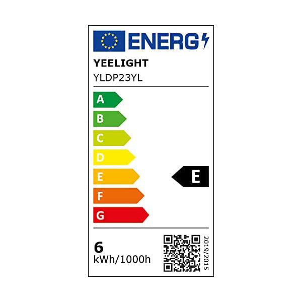 Yeelight YLDP23YL LED Filament Bulb (Piston Shape), E27, 6W, 500lm, Works with Alexa, Works with OK Google, Works with Apple HomeKit, Works with SmartThings