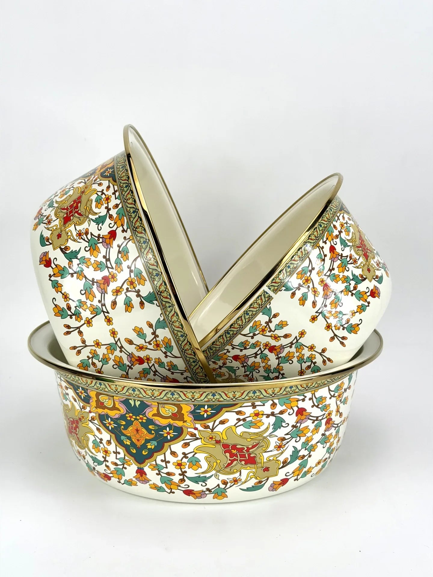 Decorative Enamel Bowl