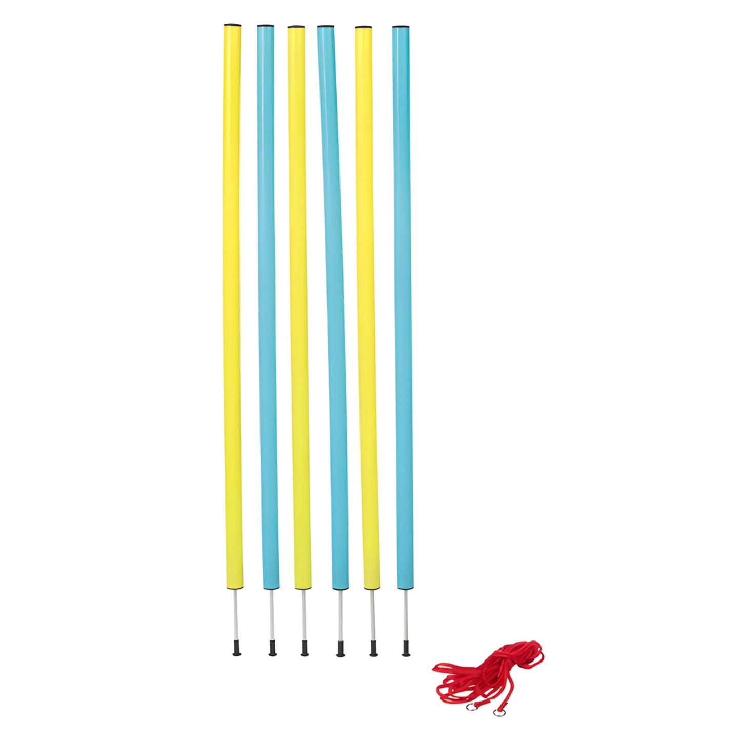 ZOOFARI DOG AGILITY SLALOM POLES: 6 PEGS