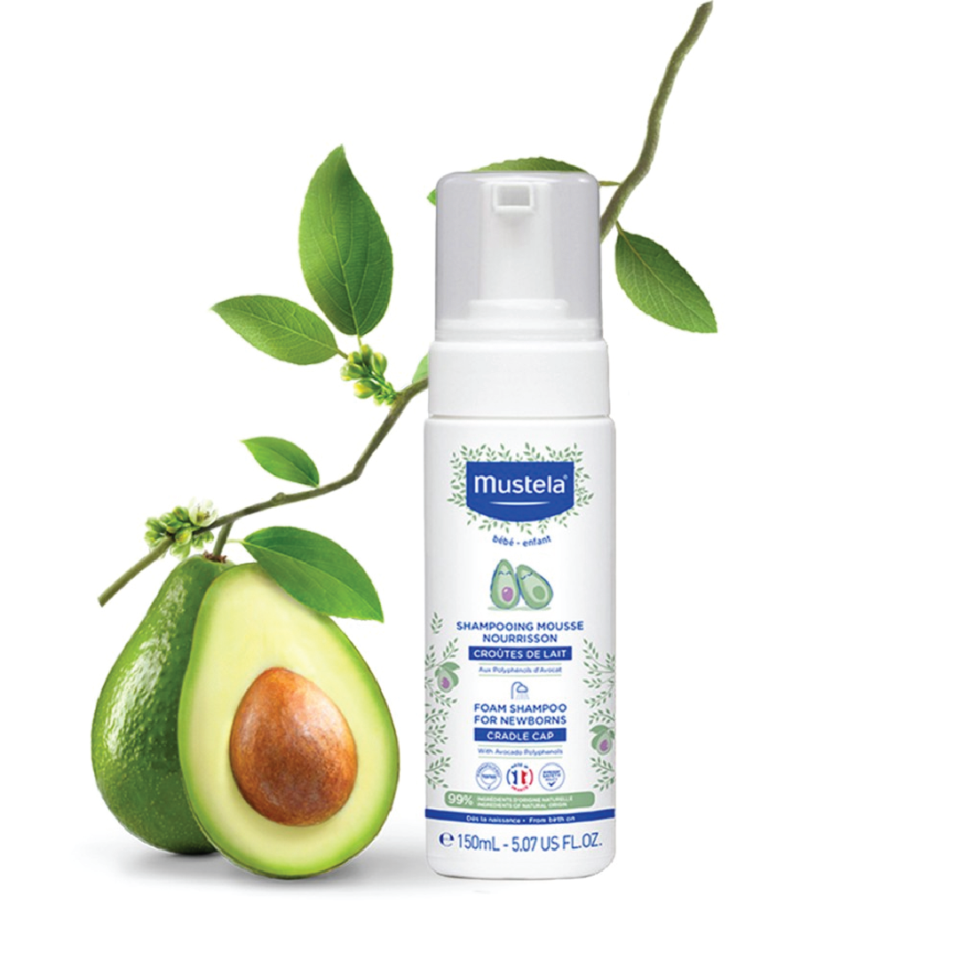 Mustela foam shampoo for newborns cradle cap 150ml