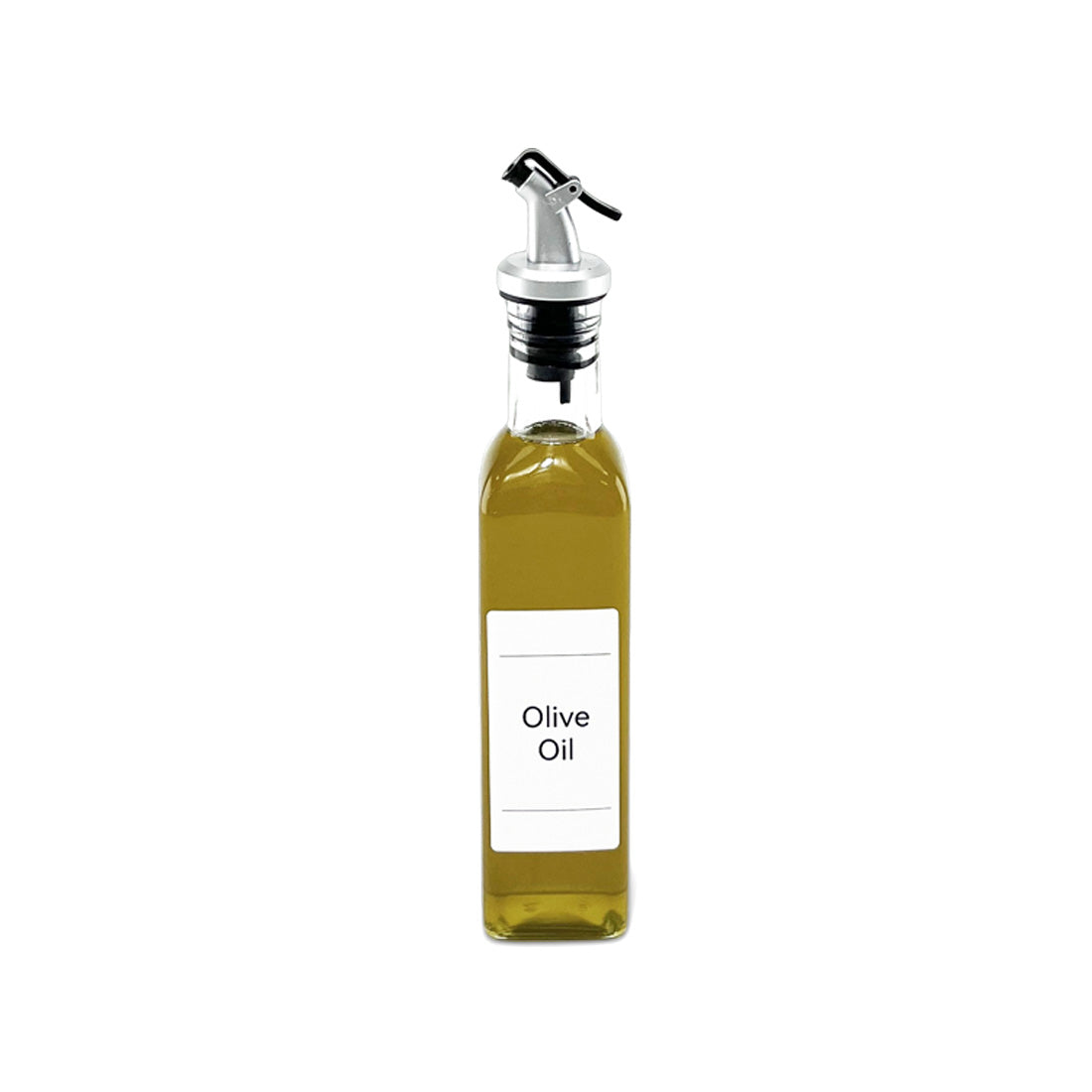 Oil & Vinegar Glass Bottle W/ Pourer - Clear