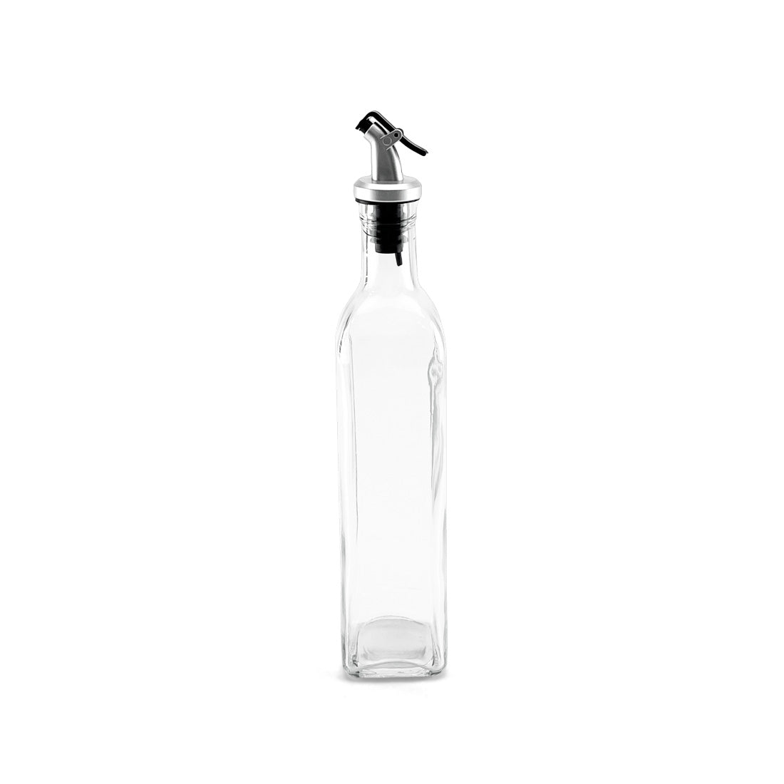 Oil & Vinegar Glass Bottle W/ Pourer - Clear