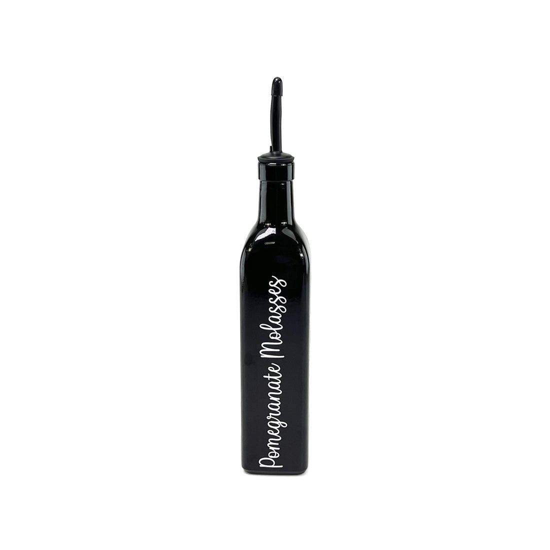 Oil & Vinegar Glass Bottle W/ Pourer - Black