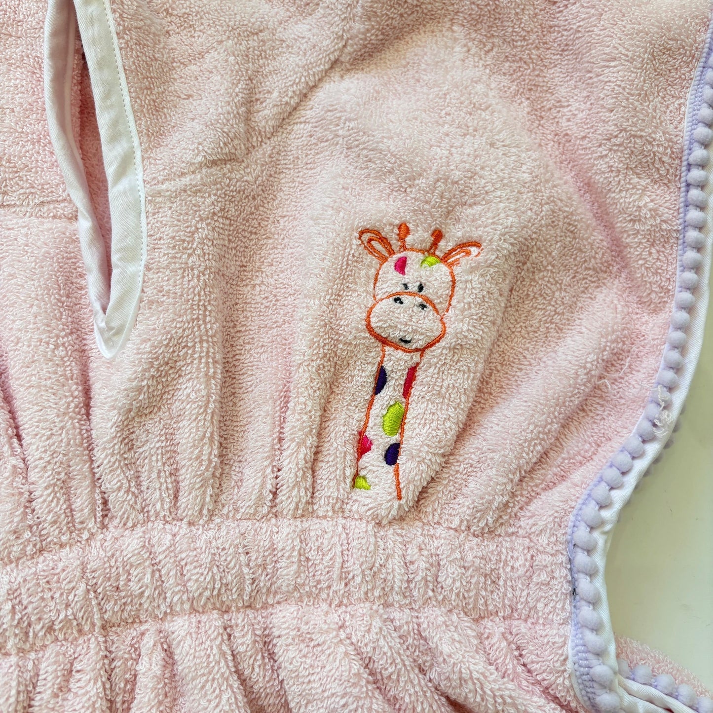 Pink Giraffe Hooded Poncho