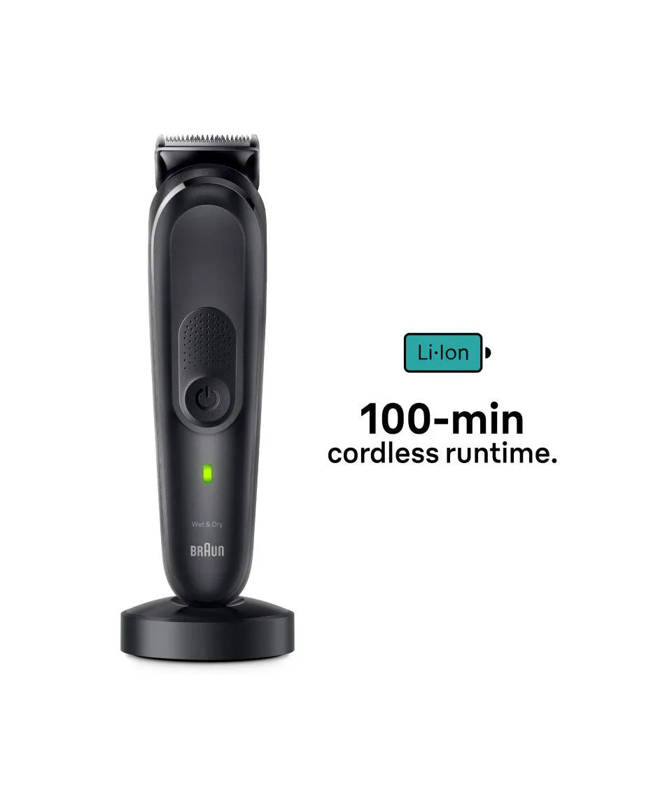 Braun Series 7 17-in-1 All-in-One Waterproof Style Grooming Kit with Premium Travel Case and Charging Stand