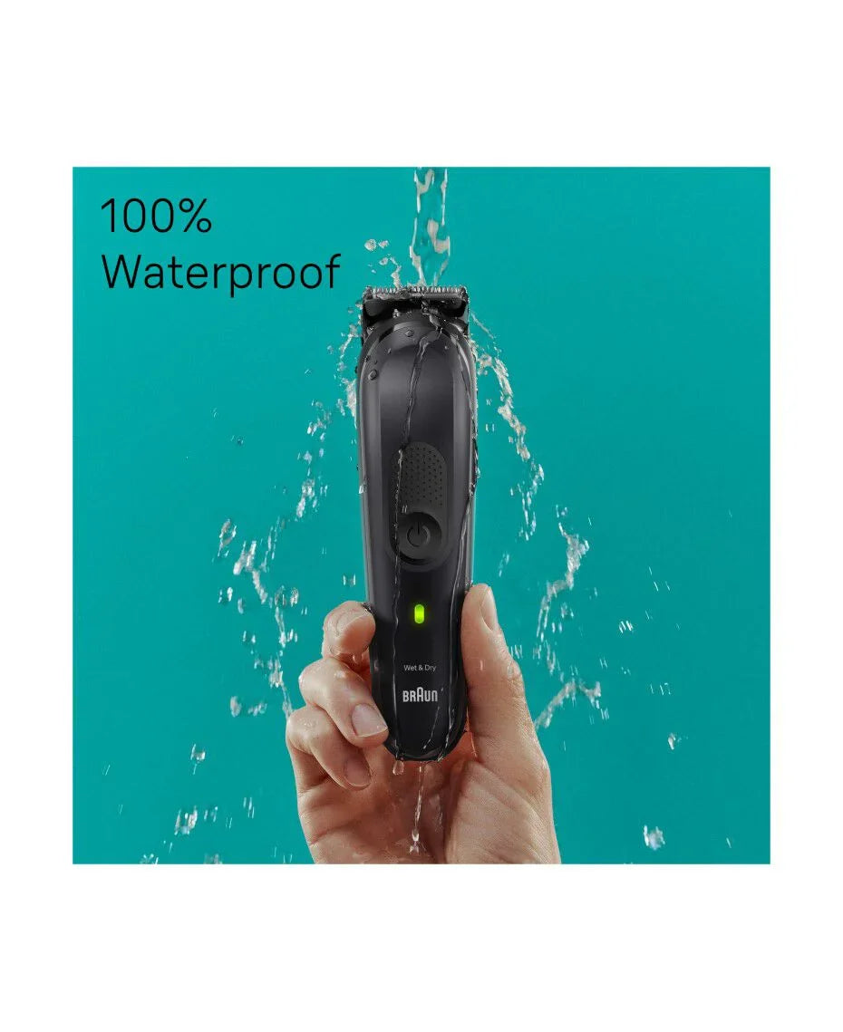 Braun Series 7 17-in-1 All-in-One Waterproof Style Grooming Kit with Premium Travel Case and Charging Stand