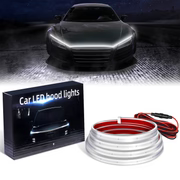 Car Hood Light Strip, Flexible Exterior Car LED Strip Lights Waterproof (Crystal Blue)