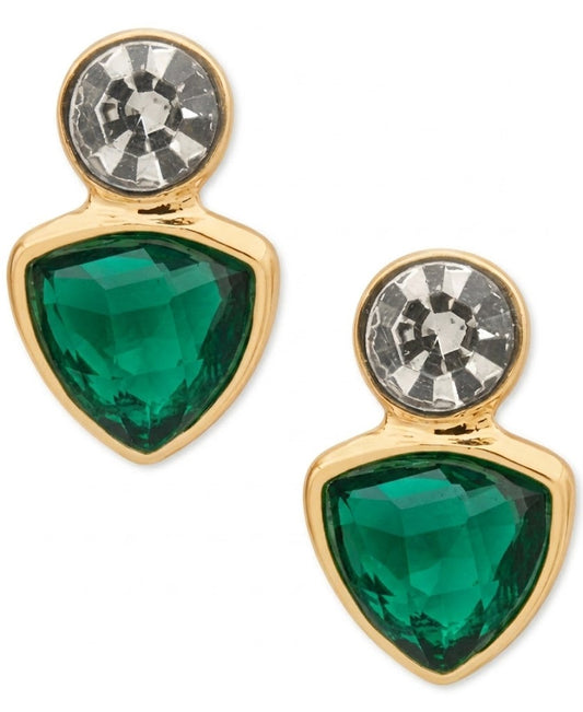 Anne Klein Women's Multicolor Gold-Tone Crystal Bezel Earring | Anne Klein In Lebanon