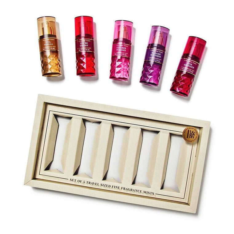 Bath And Body Works Everyday Luxuries 5-piece Mini Fine Fragrance Mist Gift Set