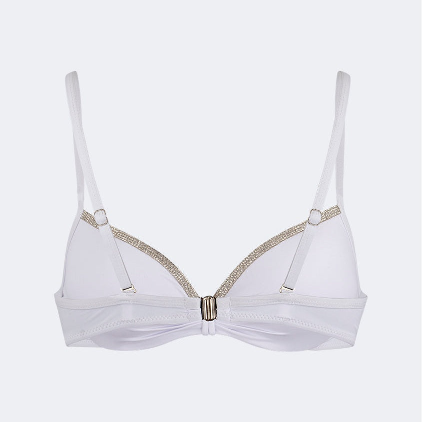 Oil And Gaz Stylish Women Beach Shelf Bra White - Medaid International