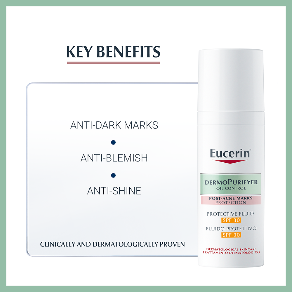 Eucerin DermoPurifyer oil control post-acne marks protective fluid spf30 50ml