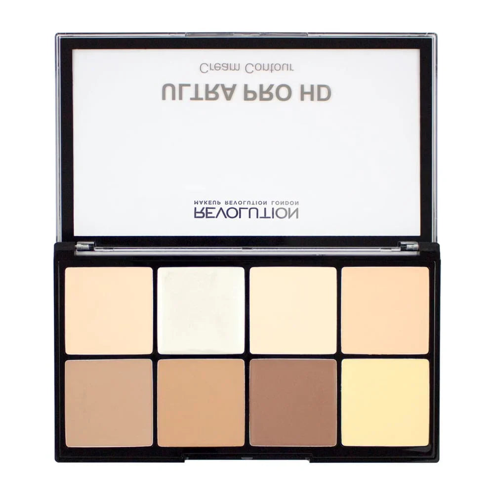REVOLUTION Makeup Revolution London HD Pro Cream Contour Palette - Fair