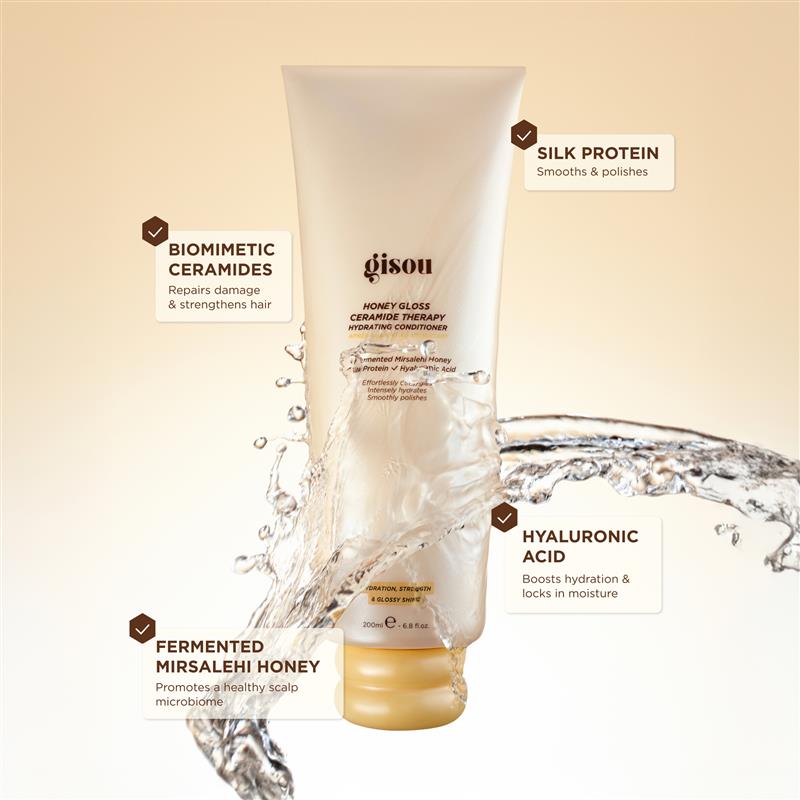 Gisou Honey Gloss Ceramide Therapy Hydrating Conditioner-200ML
