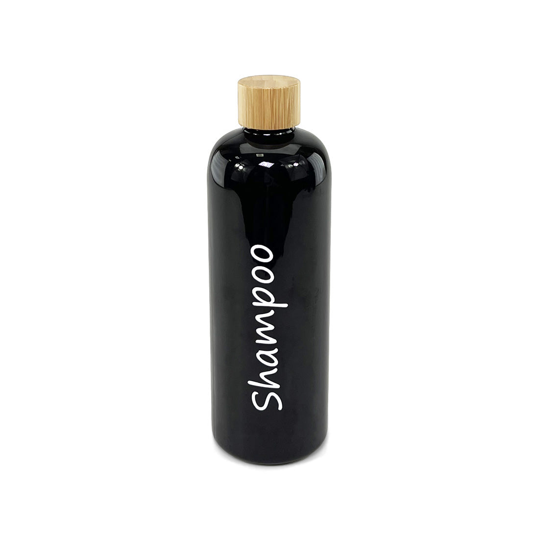 Black Bottle W/ Bamboo Cap