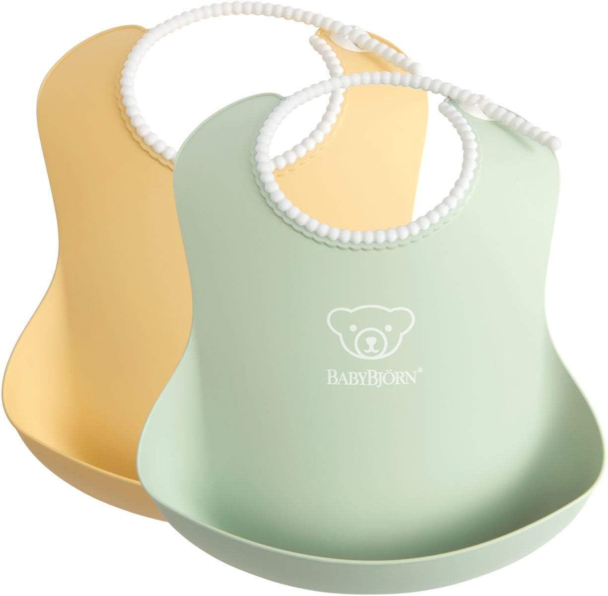 Babybjorn - Soft Bib 2pack - Powder Yellow&Green