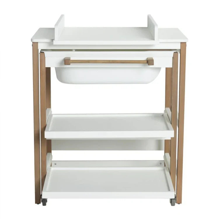 Quax - Smart Changing Table With Tube - White Natural - Bath Time