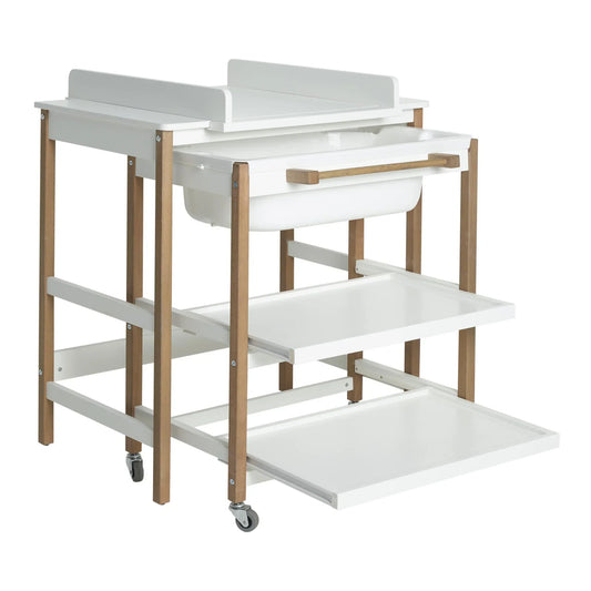 Quax - Smart Changing Table With Tube - White Natural - Bath Time