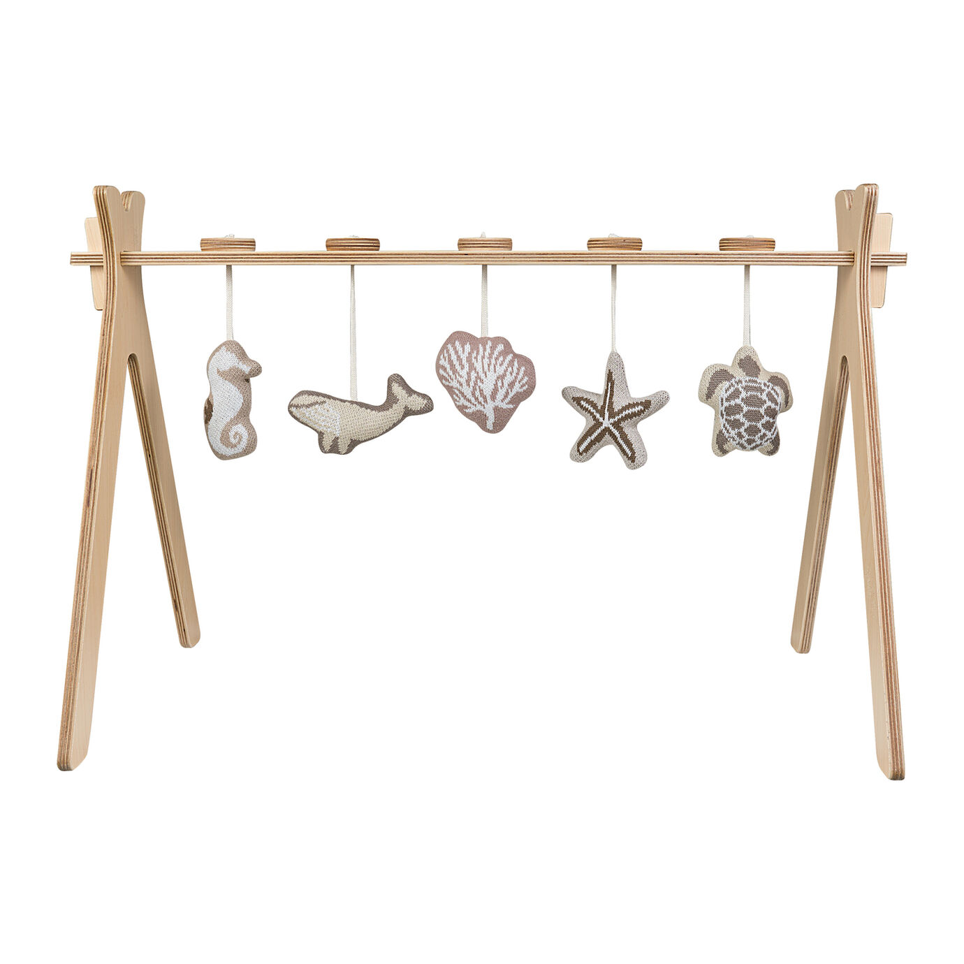 Quax Tipi Activity Arch With 5 Knitted Toy Umi Playmat