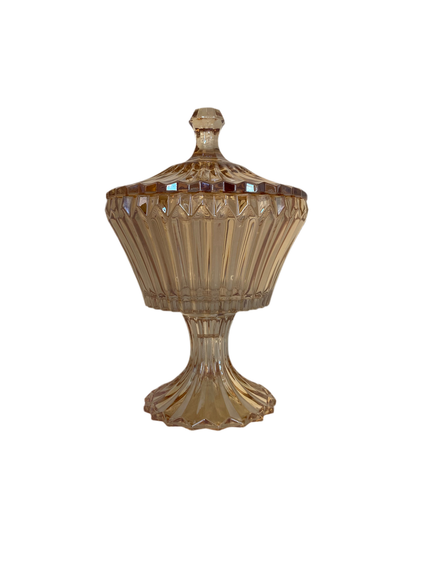 Glass Candy Pot With Base