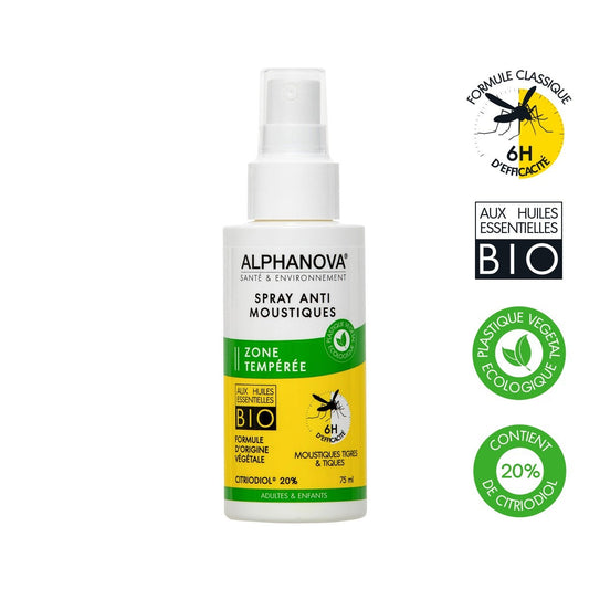 Alphanova Santé & Environnement Organic Anti-Mosquito Spray (75ml)