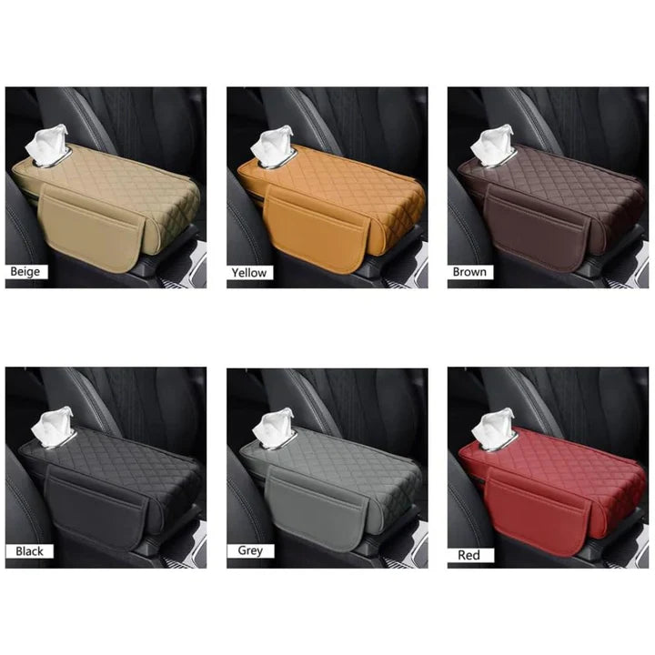 Upgrade Car Console Armrest Pad with Tissue Box