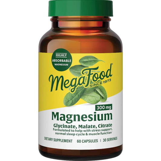 MegaFood Calcium Magnesium Supplement - with fermented Magnesium Glycinate - Supports Bone Health & Heart Health - Calcium & Magnesium Supplement for Men & Women - Non-GMO - 90 Tabs (30 Servings) - Medaid International