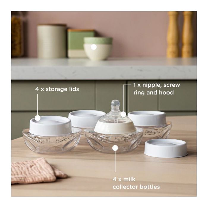 Portable Electric Breast Pump &  Milk Collector Bottles