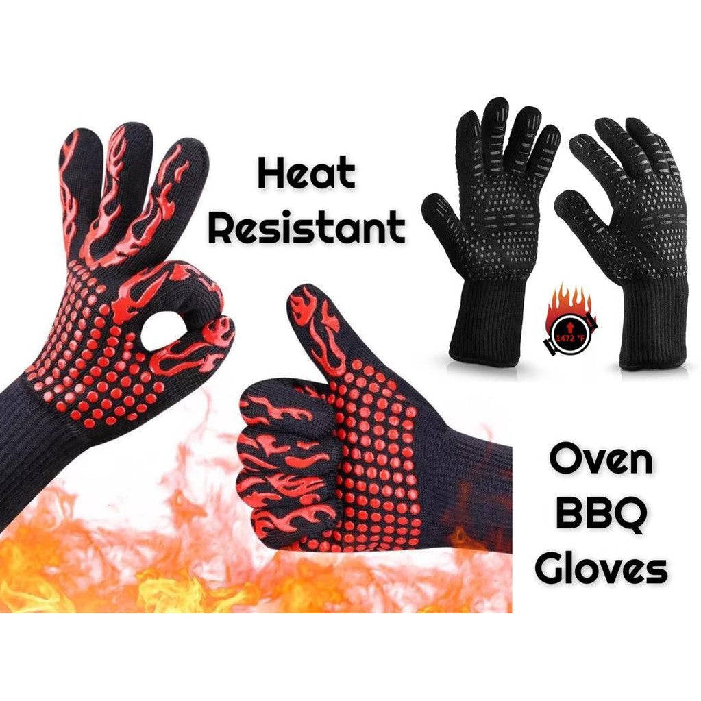 Set of 2 High Quality Heat Resistant Oven Gloves