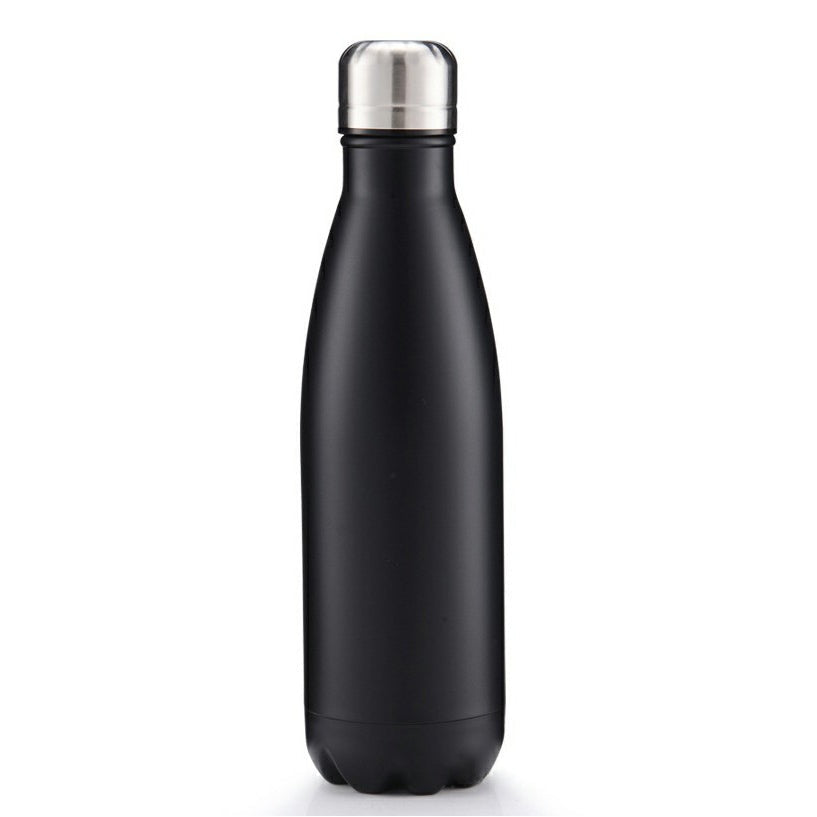 Black Stainless Steel Vacuum Water Bottle 750ml