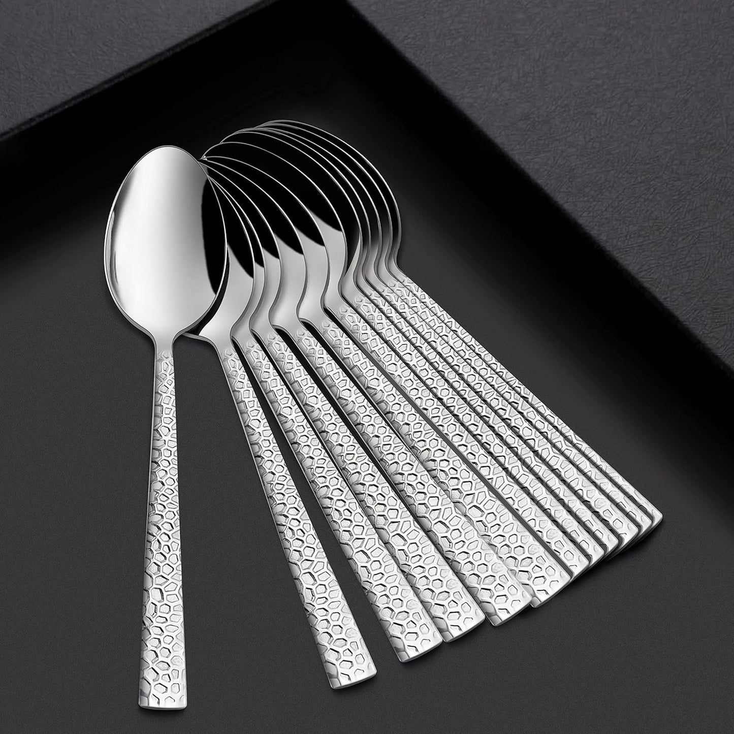 Danny Home 6-Pieces Dinner Stainless Steel Table Spoons Silverware Flatware