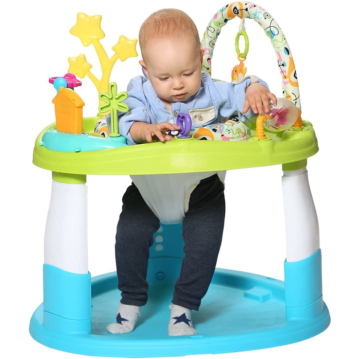 Spuddies Oasis Activity Center Jumper With Toys