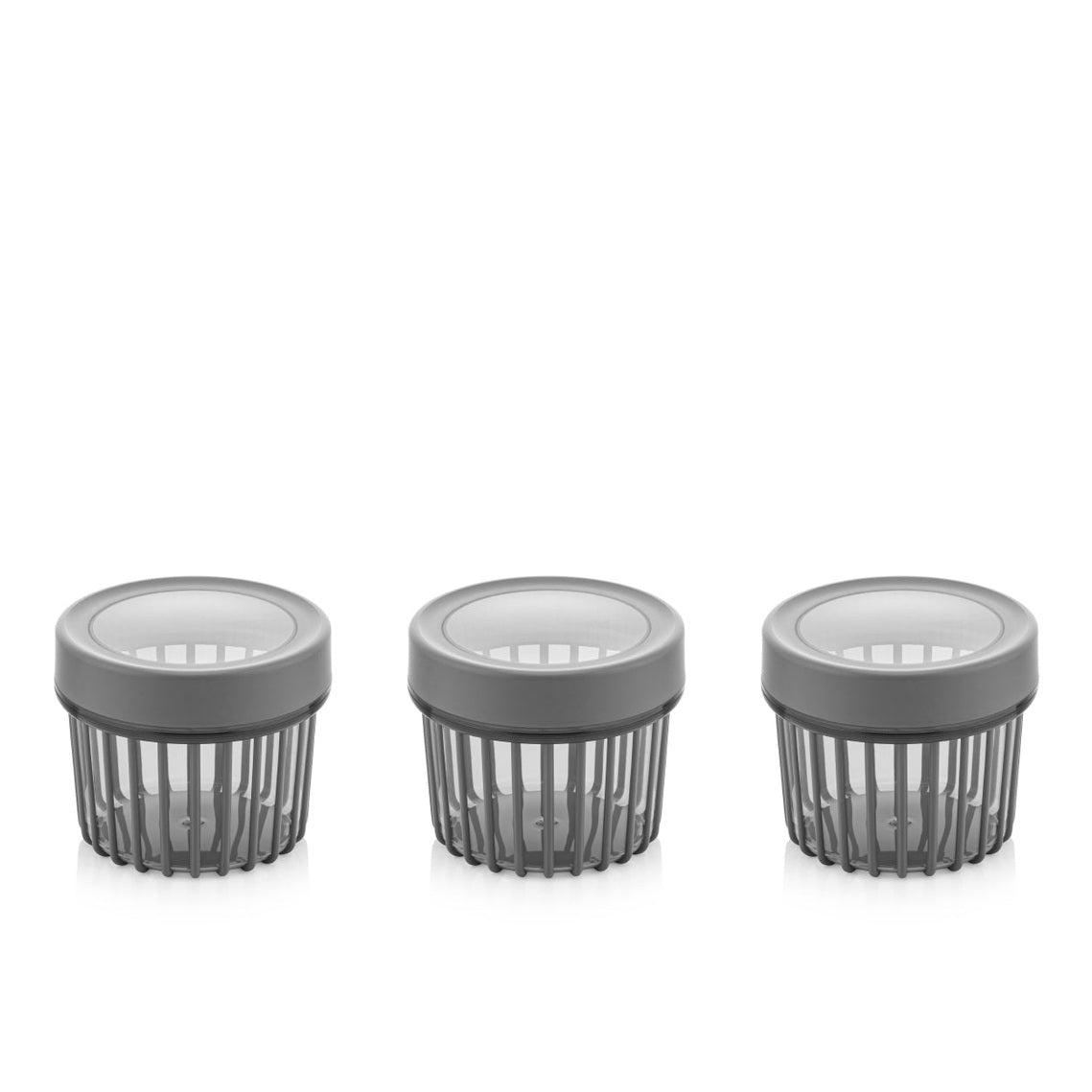 Set of 3x500 ml Linea Round Food Storage Container
