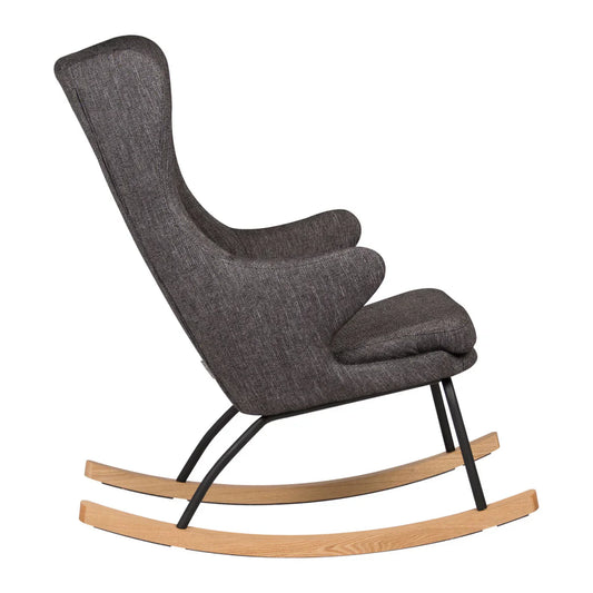 Quax - Rocking Adult Chair - Deluxe Black - Nursing Chair