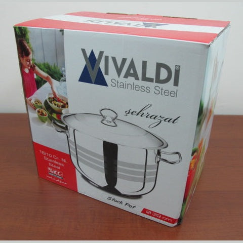Stainless Steel Casserole; 32 cm