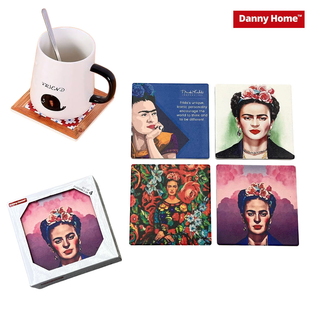 Danny Home Porcelain Square Drink Coasters