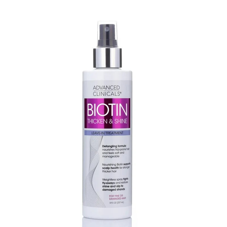 Advanced Clinicals - Biotin Thicken & Shine Leave In Treatment - Medaid International