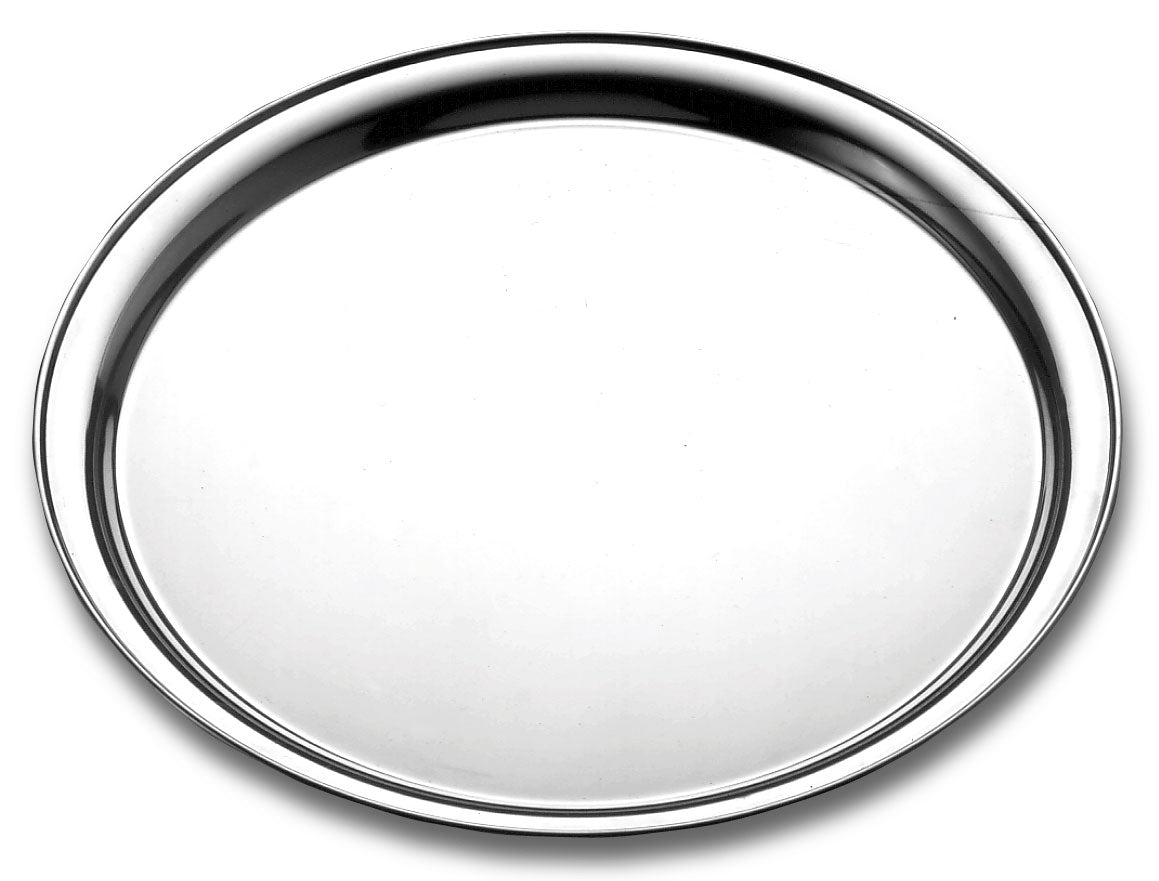 Tramontina Service round stainless steel tray