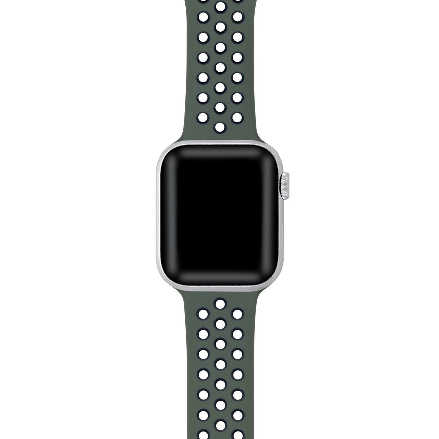 Posh Tech Unisex Olive Green Breathable Silicone Sport Band for Apple Watch |Posh Tech In Lebanon