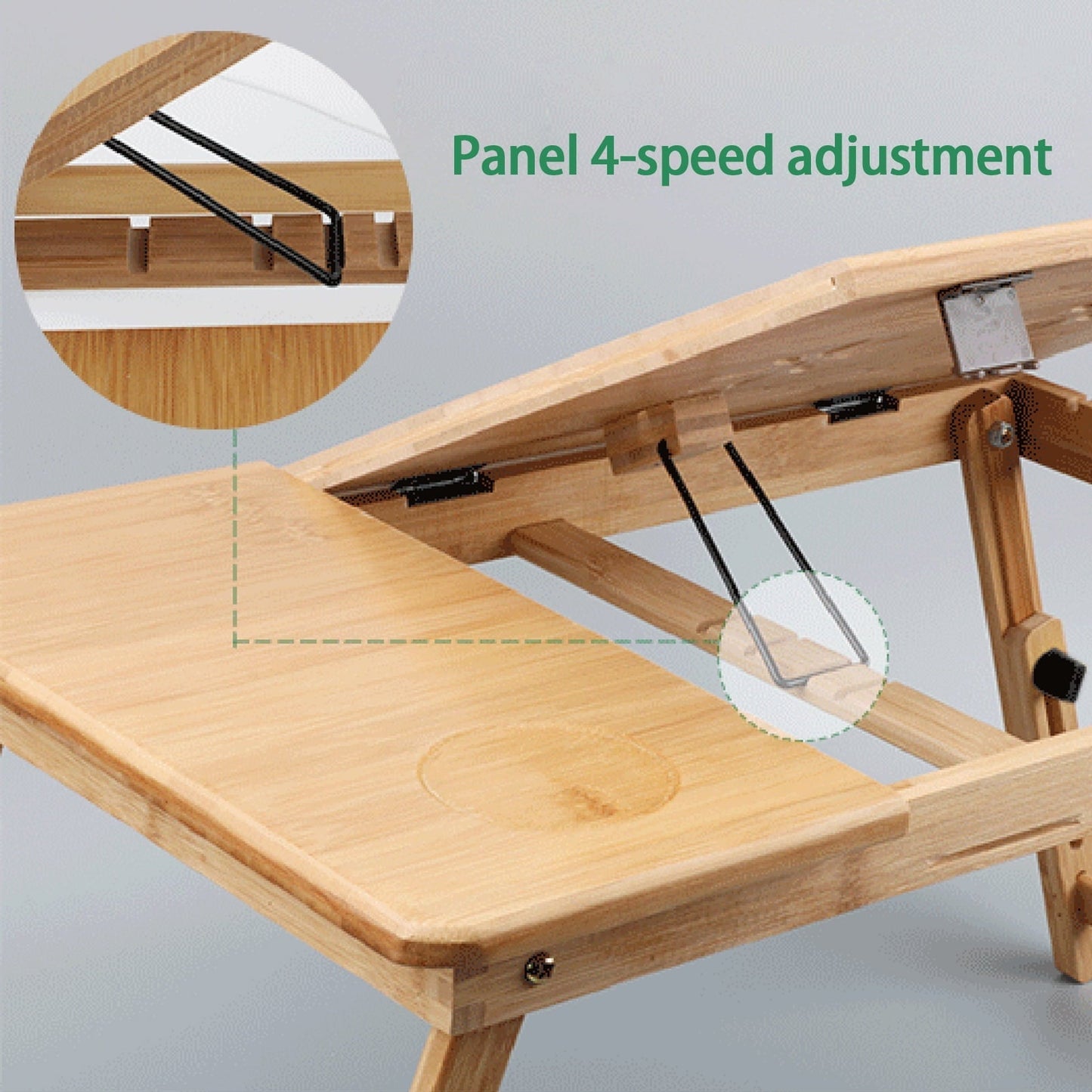 Bamboo Folding Laptop Table