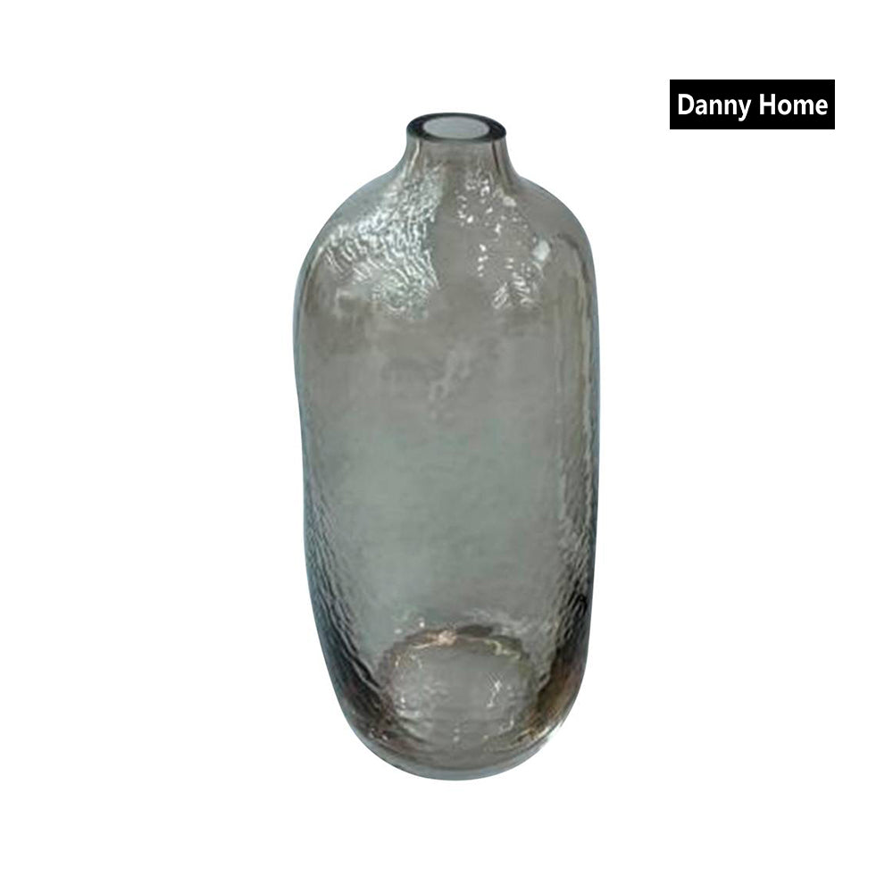 Danny Home Glass Plant Vase Grey 20-cm